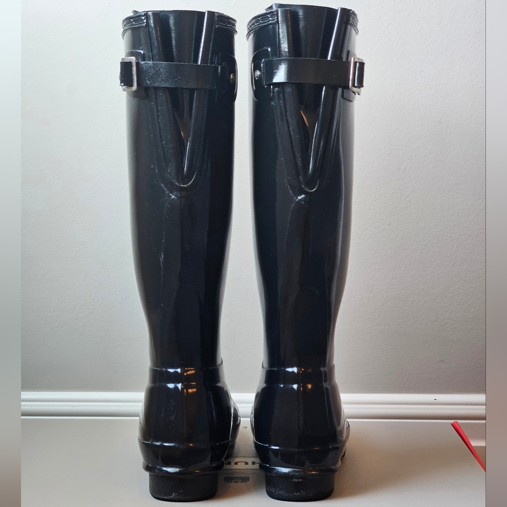Adjustable Back Gloss Waterproof Rain Boot - image 6
